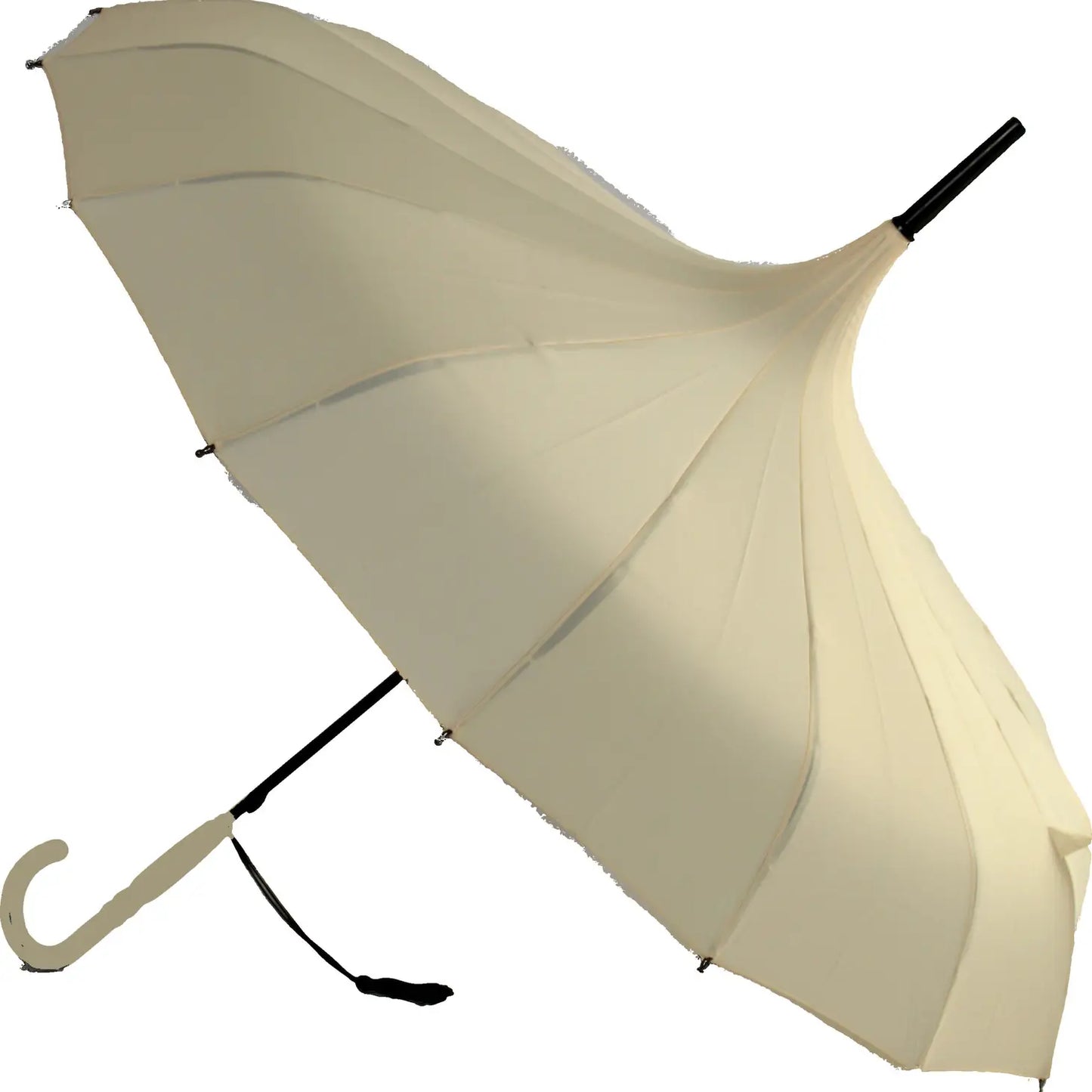 Boutique Classic Pagoda Umbrella in Beige