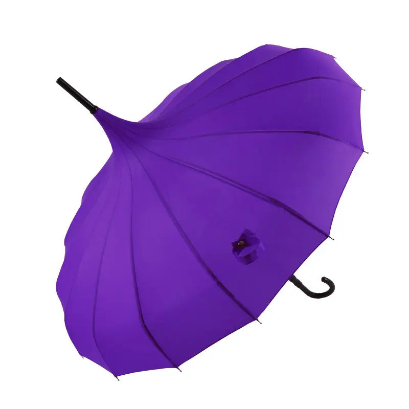 Boutique Classic Pagoda Umbrella Violet